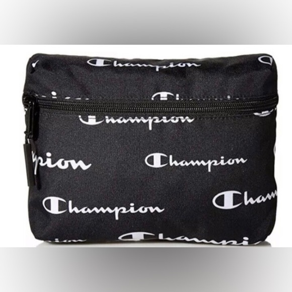 Champion Bags Champion Waist Pack Black With White Champion Signature Poshmark